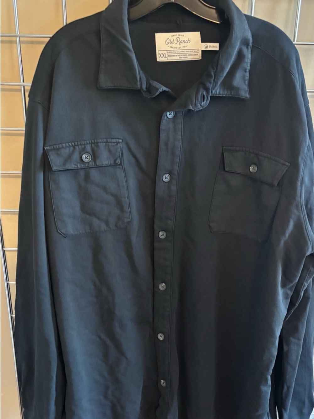 NWOT Old Ranch Men’s XXL Button-Down Shirt Black